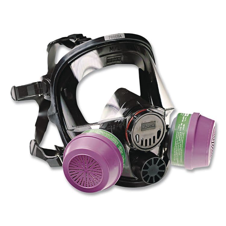 NORTH SAFETY PRODUCTS 7600 Series Full-Facepiece Respirator Mask, Medium/Large (NSP760008A) thumbnail 2