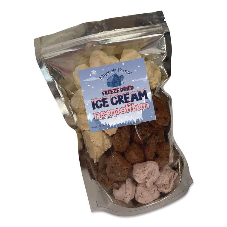 OFFICE SNAX, . Freeze Dried Ice Cream, Neapolitan, 0.75 lb Bag, 12/Carton (OFX00643)