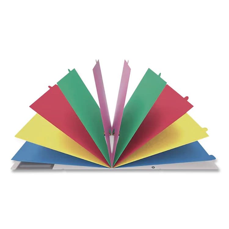 TOPS BUSINESS FORMS PileSmart Project Sorters, 0.75" Expansion, 10 Sections, Elastic Cord Closure, 1/10-Cut Tabs, Letter Size, Blue (PFX50995) thumbnail 2