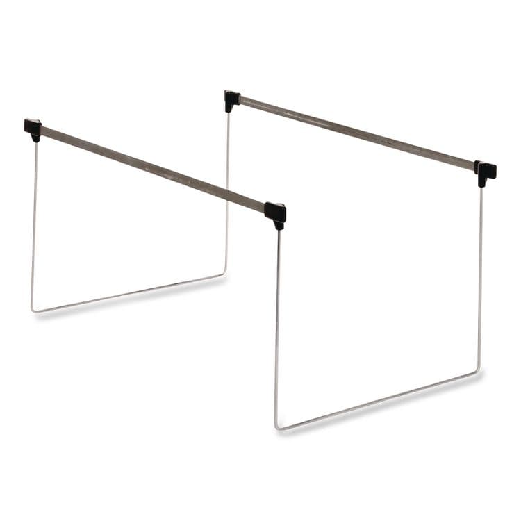 TOPS BUSINESS FORMS Letter Size Adjustable Hanging File Folder Frame, 14" to 18" Long, Gray/Silver, 2/Box (PFXAFF24) thumbnail 2