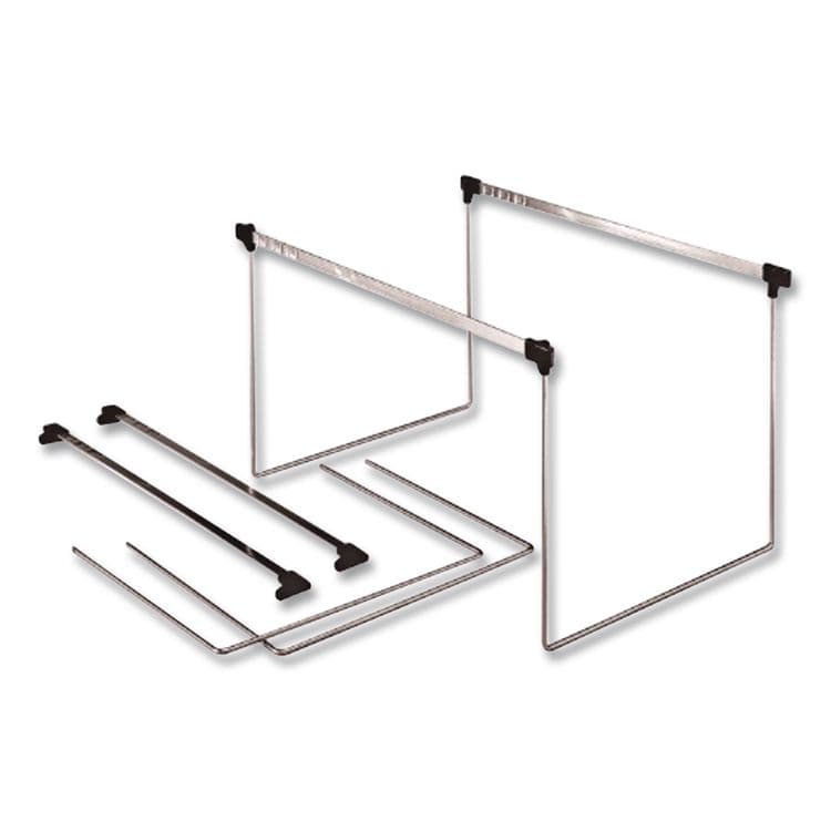 TOPS BUSINESS FORMS Letter Size Adjustable Hanging File Folder Frame, 14" to 18" Long, Gray/Silver, 2/Box (PFXAFF24) thumbnail 3