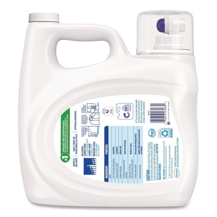 DIAL PROFESSIONAL Free Clear HE Laundry Detergent, 118 oz Bottle, 4/Carton (DIA47463) thumbnail 2