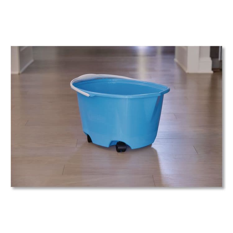 QUICKIE EZ-Glide Bucket on Wheels, 5 qt, Blue (QCK20000ZQK) thumbnail 3