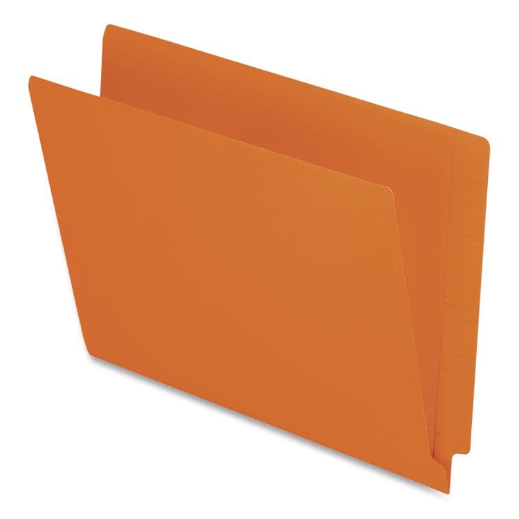 TOPS BUSINESS FORMS Colored End Tab Folders with Reinforced Double-Ply Straight Cut Tabs, Letter Size, 0.75" Expansion, Orange, 100/Box (PFXH110DOR) thumbnail 2