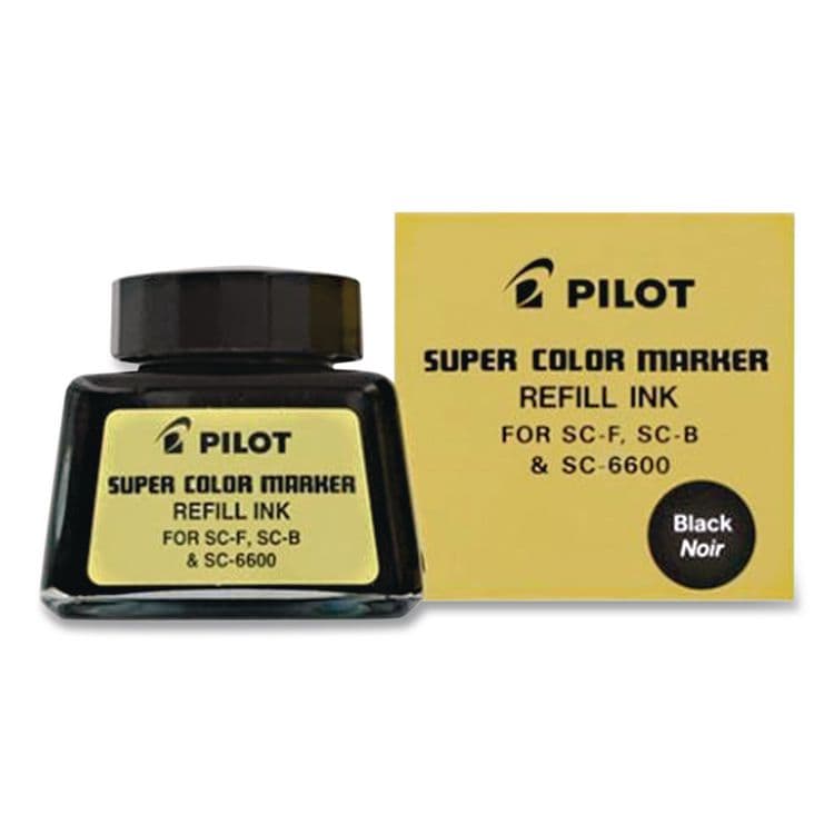 PILOT CORP. OF AMERICA Super Color Marker Refill Ink, 30 mL Bottle, Black (PIL43500EA) thumbnail 4