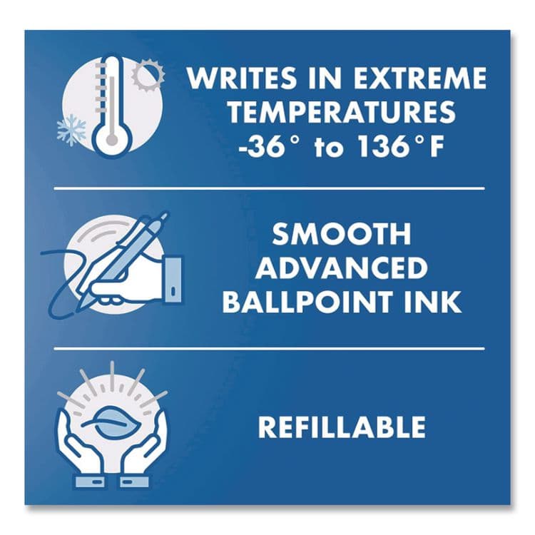 PILOT CORP. OF AMERICA Refill for Pilot Acroball Advanced Ink Ballpoint Pens, Fine 0.7 mm Tip, Black Ink, 2/Pack (PIL77347) thumbnail 4