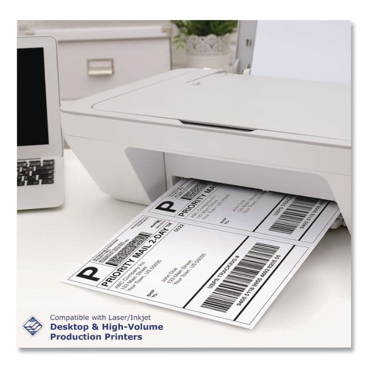 PARIS CORPORATION Perforated Paper, 92 Bright, Perforated 5.5" from Bottom, 20 lb Bond Weight, 8.5 x 11, White, 500/Ream, 5 Reams/Carton (PRB04166CT) thumbnail 4