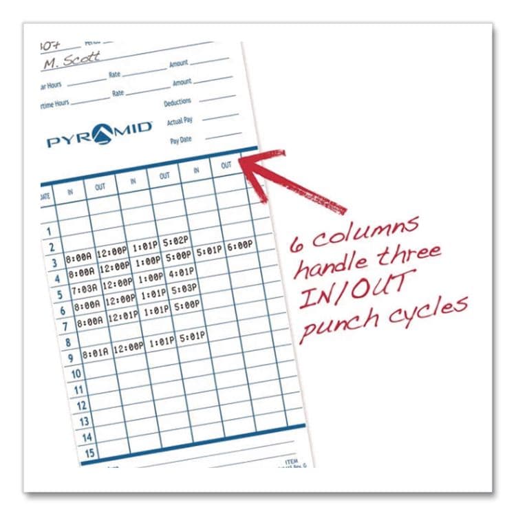 PYRAMID TECHNOLOGIES, . 2650 Pro Auto Aligning Time Clock, Digital Display, Charcoal (PTI2650) thumbnail 2