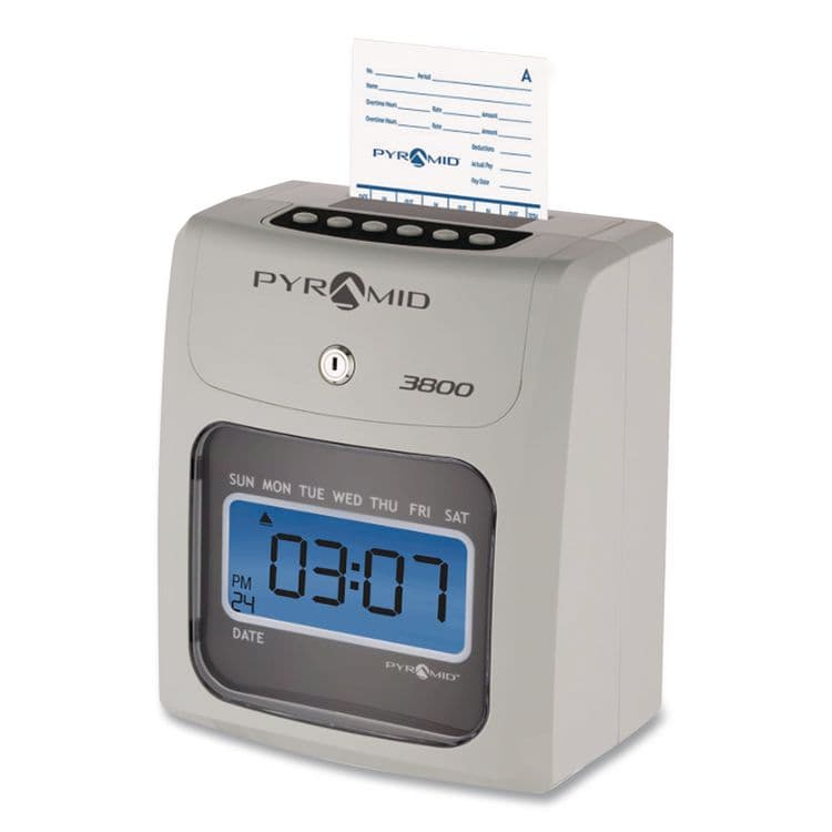PYRAMID TECHNOLOGIES, . Time Clock Cards For 3800 Time Clock, 1,000/Carton (PTI380010MB) thumbnail 2