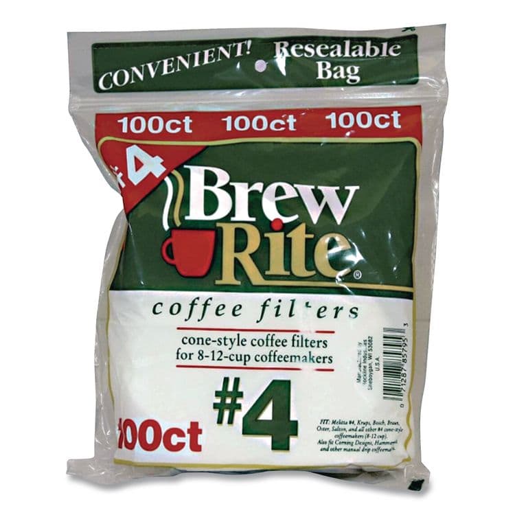 ROCKLINE INDUSTRIES Paper Cone Filters, 8 to 12 Cup Size, Cone, 40/Pack (ROC46041)