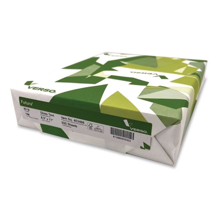 VERSO Premium Futura New Page Digital Cover Paper, 96 Bright, 80 lb Bond Weight, 8.5 x 11, White, 1,500/Carton (SGP389584V) thumbnail 4