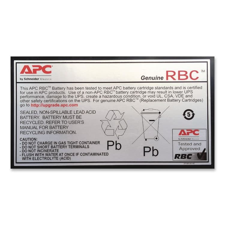 AMERICAN POWER CONVERSION UPS Replacement Battery, Cartridge #7 (RBC7) (SEURBC7) thumbnail 4