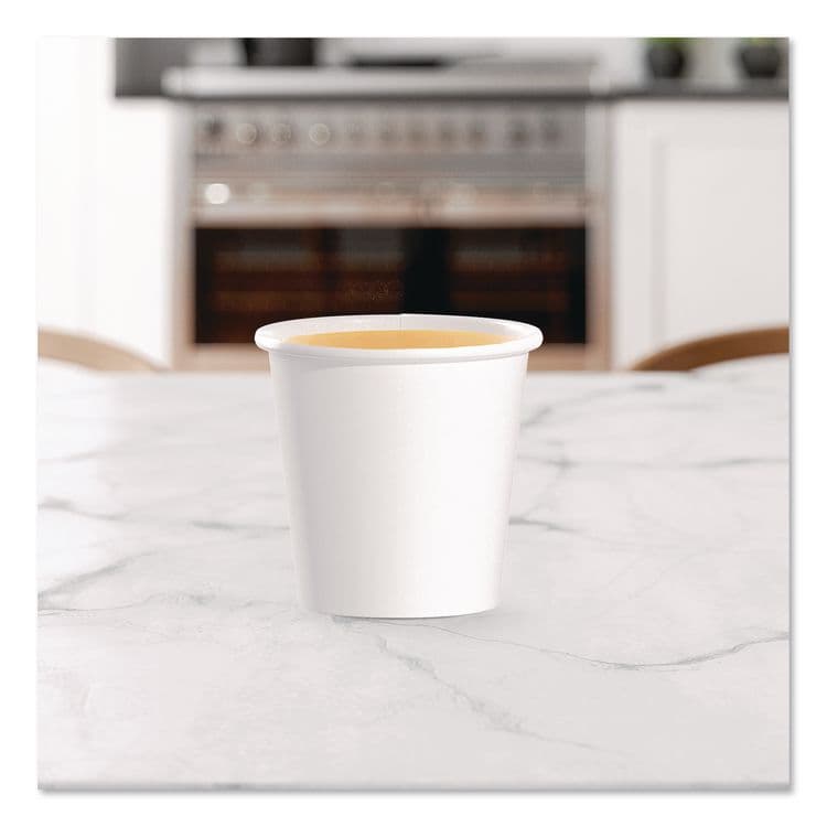 DART Paper Hot Cups, 4 oz, White, 50/Pack (SCC374W2050PK) thumbnail 3