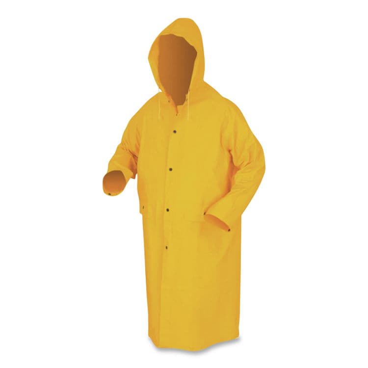 MCR SAFETY 200C Yellow Classic Rain Coat, Large (RVR200CL) thumbnail 2