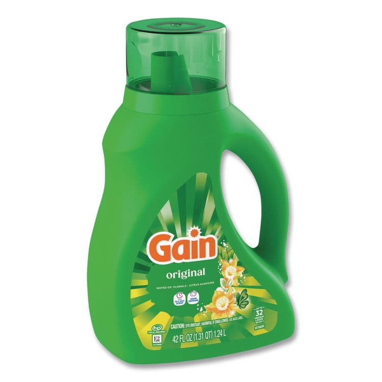 PROCTER & GAMBLE Liquid Laundry Detergent, Gain Original Scent, 46 oz Bottle, 6/Carton (PGC55861) thumbnail 2