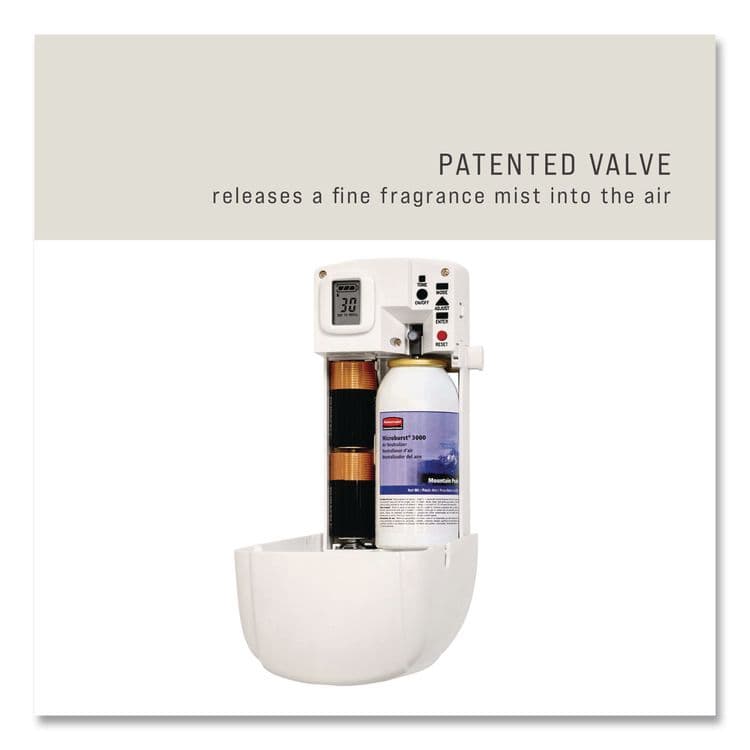 RUBBERMAID COMMERCIAL PROD. Microburst 3000 Refill, Linen Fresh, 2 oz Aerosol Spray, 12/Carton (RCP4012551) thumbnail 4