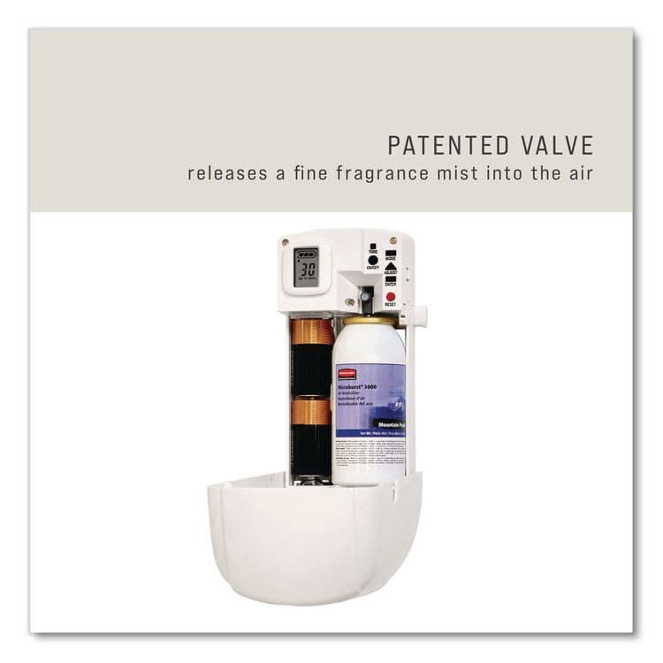 RUBBERMAID COMMERCIAL PROD. Microburst 3000 Refill, Ocean Breeze, 2 oz Aerosol Spray, 12/Carton (RCP4012581) thumbnail 4