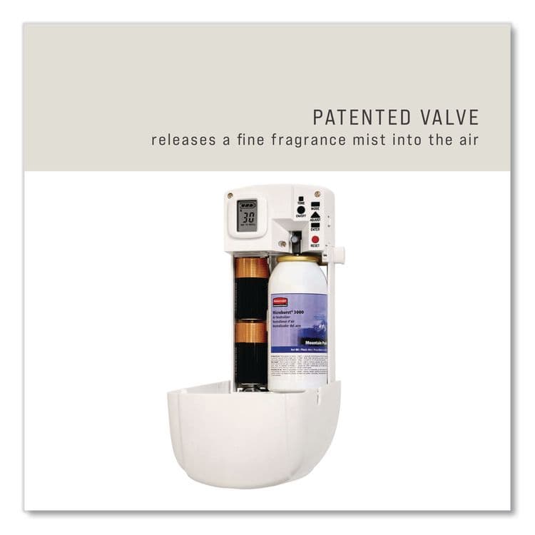 RUBBERMAID COMMERCIAL PROD. Microburst 3000 Refill, Mango, 2 oz Aerosol Spray, 12/Carton (RCP401690) thumbnail 4