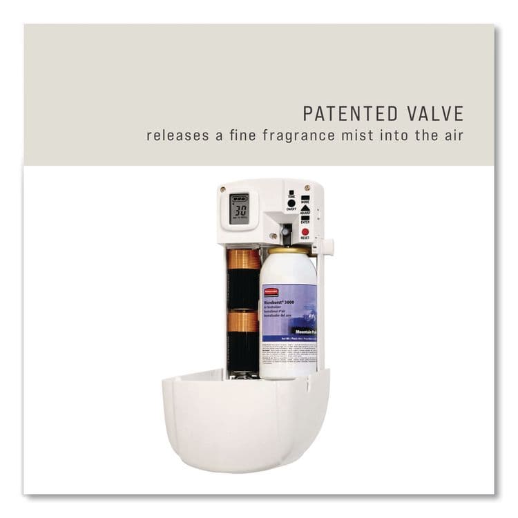 RUBBERMAID COMMERCIAL PROD. Microburst 3000 Refill, Mandarin Orange, 2 oz Aerosol Spray, 12/Carton (RCP402408) thumbnail 4