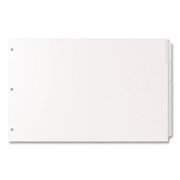STRIDE WRITING Landscape Orientation Index Dividers, 5-Tab, 14 x 8.5, White, 1 Set (STW63200) thumbnail 3
