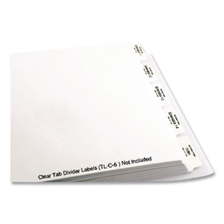 STRIDE WRITING Landscape Orientation Index Dividers, 5-Tab, 14 x 8.5, White, 1 Set (STW63200) thumbnail 4