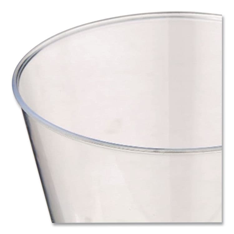 FINELINE Plastic Tumblers, Squat, 5 oz, Clear, 20 Bag, 25 Bags/Carton (SVV405) thumbnail 2