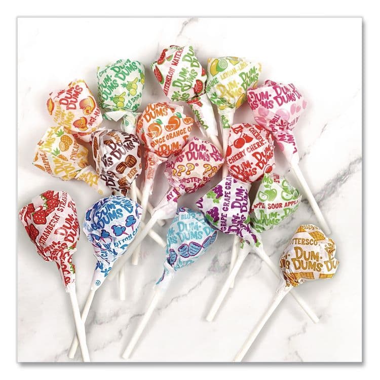 SPANGLER CANDY COMPANY Dum-Dum-Pops, Assorted Flavors, Individually Wrapped, Bulk 30 lb Carton (SPA534) thumbnail 4