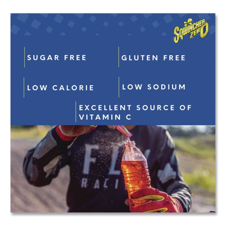 SQWINCHER CORP Sugar-Free Qwik Stik Energy Drink Mix, Orange, 1.26 oz Packet, 50/Pack (SQW060100OR) thumbnail 3