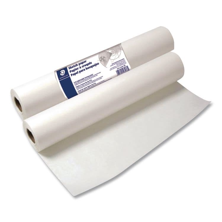STAEDTLER, . Transparent Sketch Paper Roll, 8 lb Bond Weight, 18" x 50 yd, White (STD937S1850R) thumbnail 4