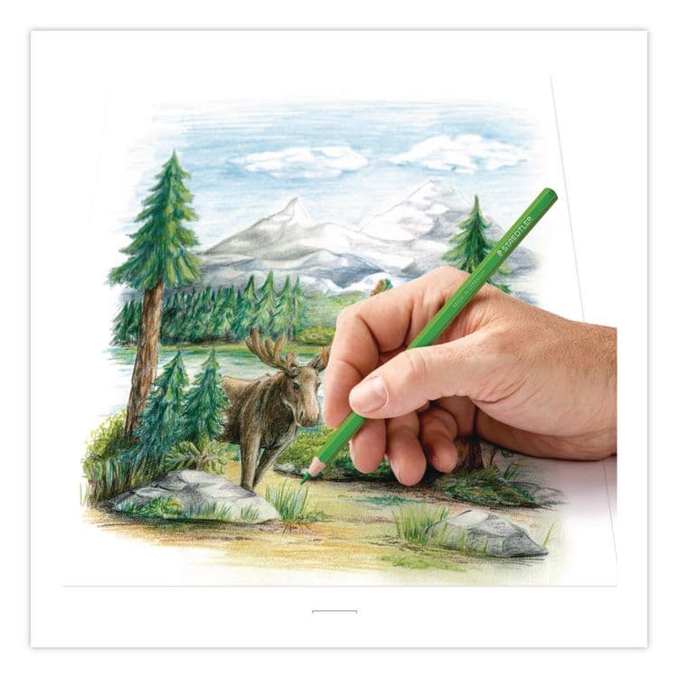 STAEDTLER, . Colored Pencils, 4 mm, Assorted Lead and Barrel Colors, 72/Set (STD1270C72A6) thumbnail 4