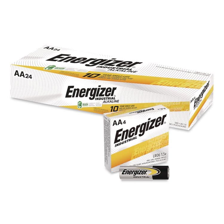 EVEREADY BATTERY Industrial Alkaline AA Batteries, 1.5 V, 4/Pack, 6 Packs/Box (EVEEN91)