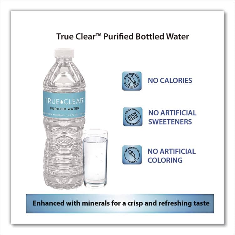 TRUE CLEAR Purified Bottled Water, 16.9 oz Bottle, 24 Bottles/Carton (TCLTRC05L24CT) thumbnail 4