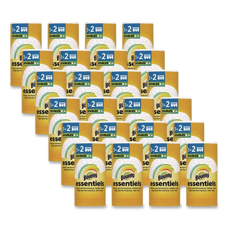 PROCTER & GAMBLE Essentials Select-A-Size Kitchen Roll Paper Towels, 2-Ply, 108 Sheets/Roll, 24 Rolls/Carton (PGC16540)