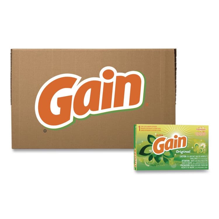 PROCTER & GAMBLE Powder Laundry Detergent, Coin Vend, Gain Original Scent, 1.1 oz Box, 156 Boxes/Carton (PGC49338)