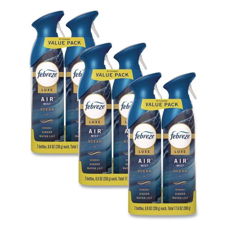 PROCTER & GAMBLE AIR, Ocean, 8.8 oz Aerosol Spray, 2/Pack, 3 Packs/Carton (PGC17345)