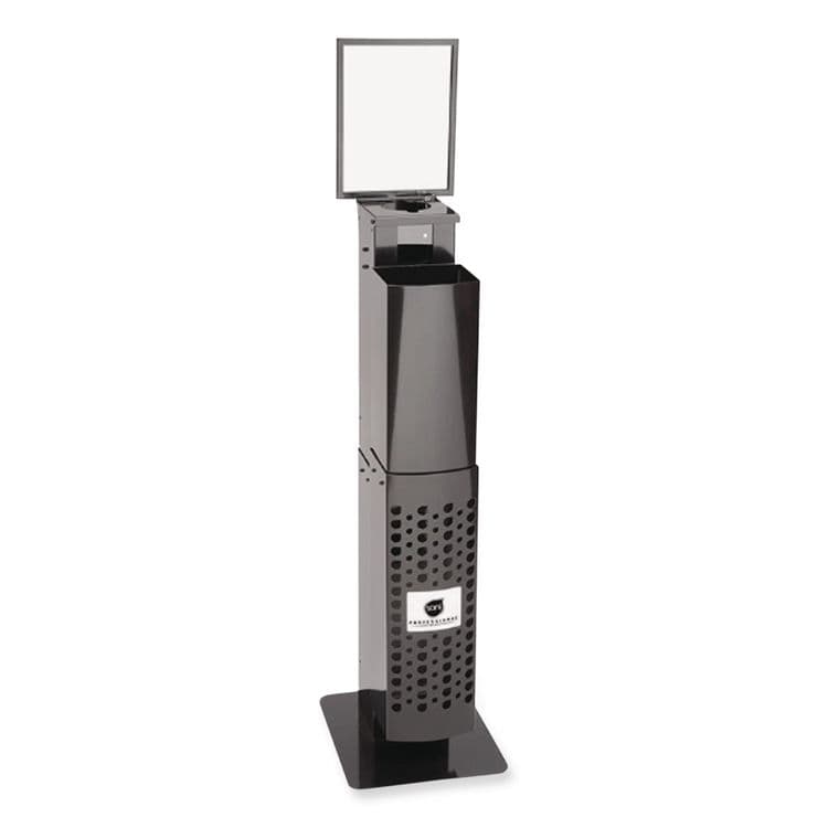 NICE-PAK PRODUCTS, Pop-Up Floorstand, 12 x 14.5 x 51.5, Black (NICQ438FP)