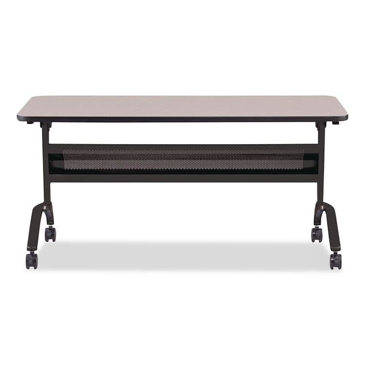 SAFCO PRODUCTS Flip-N-Go Training Tabletop, Rectangular, 60w x 24d, Folkstone (MLN2460TFLK4) thumbnail 3