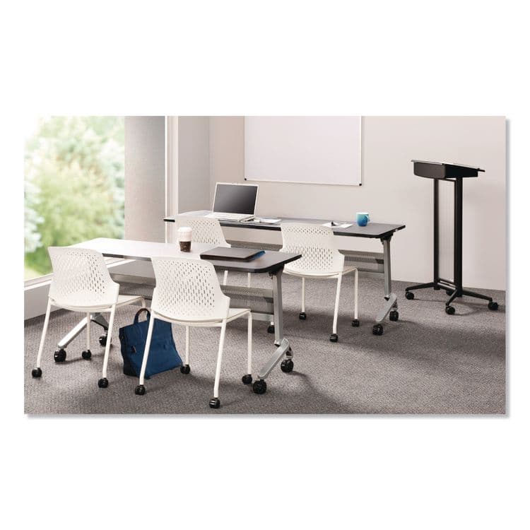 SAFCO PRODUCTS Flip-N-Go Training Tabletop, Rectangular, 60w x 24d, Folkstone (MLN2460TFLK4) thumbnail 4