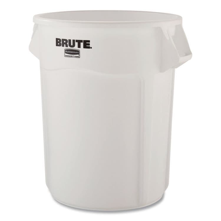 RUBBERMAID COMMERCIAL PROD. Vented Round Brute Container, 44 gal, Plastic, White, 4/Carton (RCP1779740) thumbnail 2