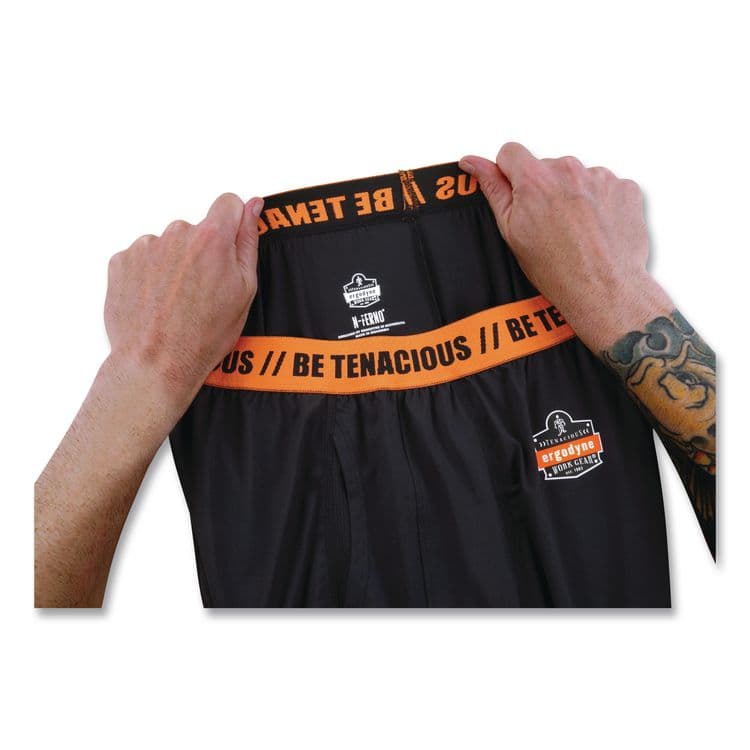ERGODYNE CORPORATION N-Ferno 6480 Midweight Base Layer Pants, 4X-Large, Black (EGO40808) thumbnail 4