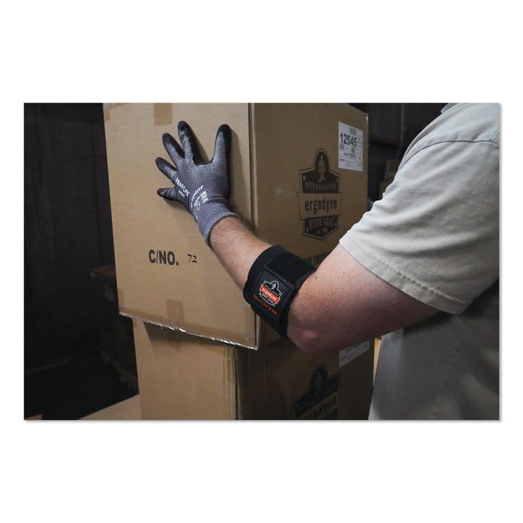 ERGODYNE CORPORATION ProFlex 7043 ANSI A4 Nitrile Coated CR Gloves, EN388: 4X42D, 7.5" Long, 3X-Large (12), Gray, Pair (EGO10527) thumbnail 4
