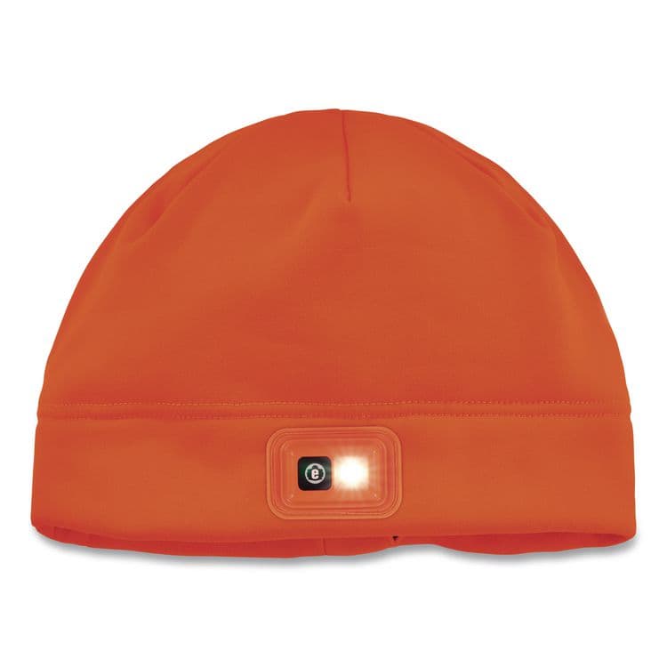 TENACIOUS HOLDINGS, . N-Ferno 6801 Winter Skull Cap with LED Rechargeable Light, Fleece, One Size Fits Most, Orange (EGO16791) thumbnail 2