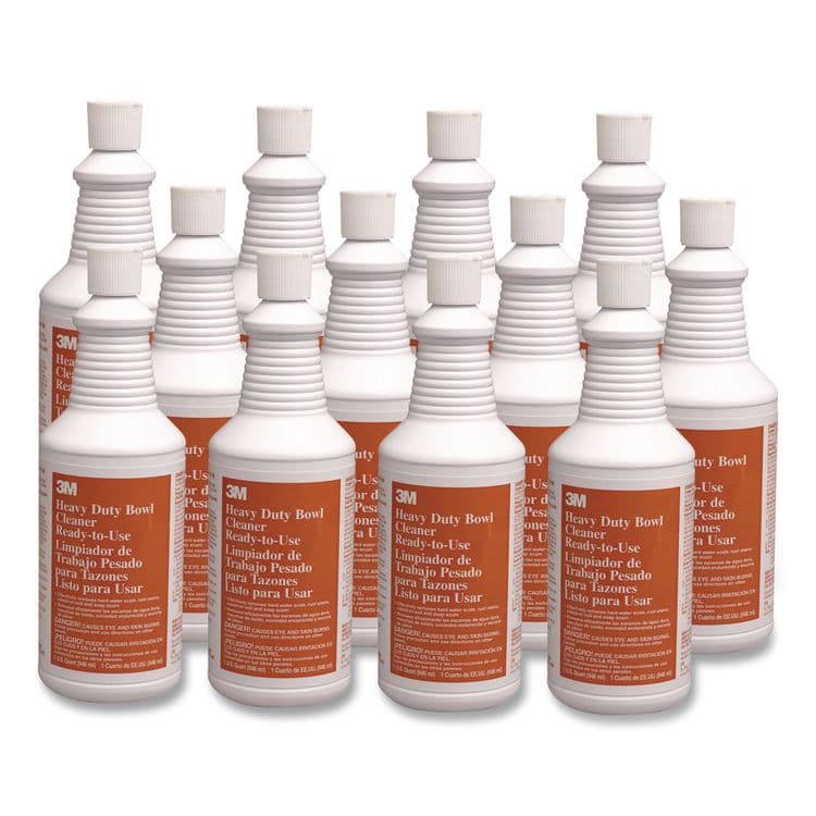 3M/COMMERCIAL TAPE DIV. Heavy-Duty Bowl Cleaner, 32 oz Bottle, 12/Carton (MMM34764)