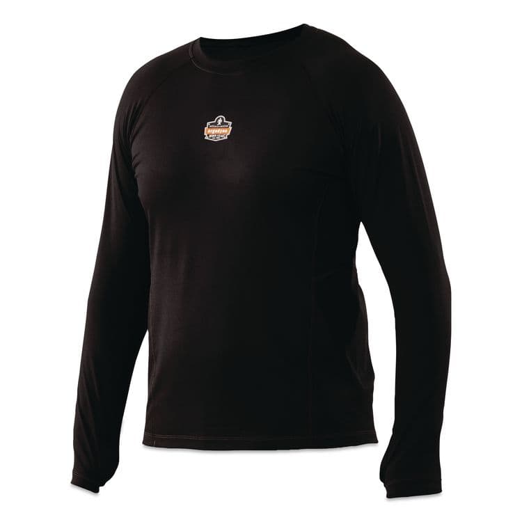 ERGODYNE CORPORATION N-Ferno 6435 Midweight Long Sleeve Base Layer Shirt, Small, Black (EGO40202)