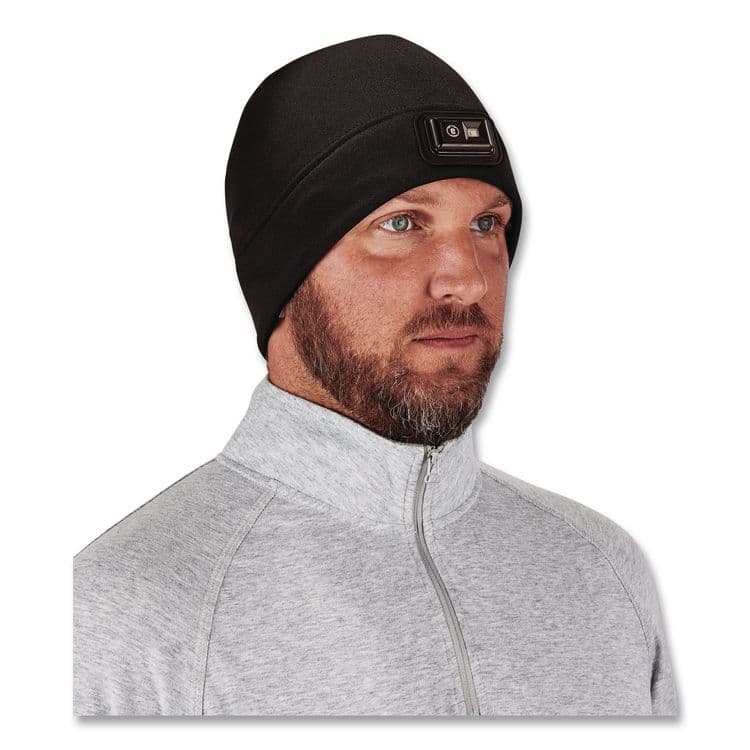 TENACIOUS HOLDINGS, . N-Ferno 6801 Winter Skull Cap with LED Rechargeable Light, Fleece, One Size Fits Most, Black (EGO16792) thumbnail 3