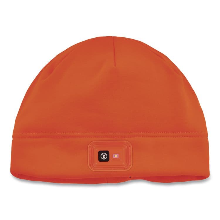 TENACIOUS HOLDINGS, . N-Ferno 6801 Winter Skull Cap with LED Rechargeable Light, Fleece, One Size Fits Most, Orange (EGO16791)