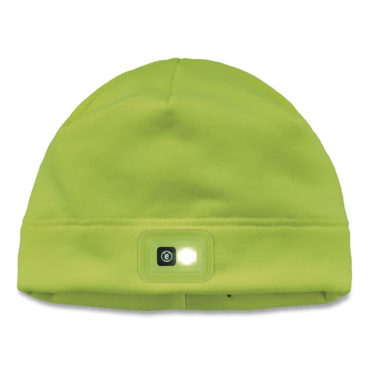 TENACIOUS HOLDINGS, . N-Ferno 6801 Winter Skull Cap with LED Rechargeable Light, Fleece, One Size Fits Most, Lime (EGO16790) thumbnail 2