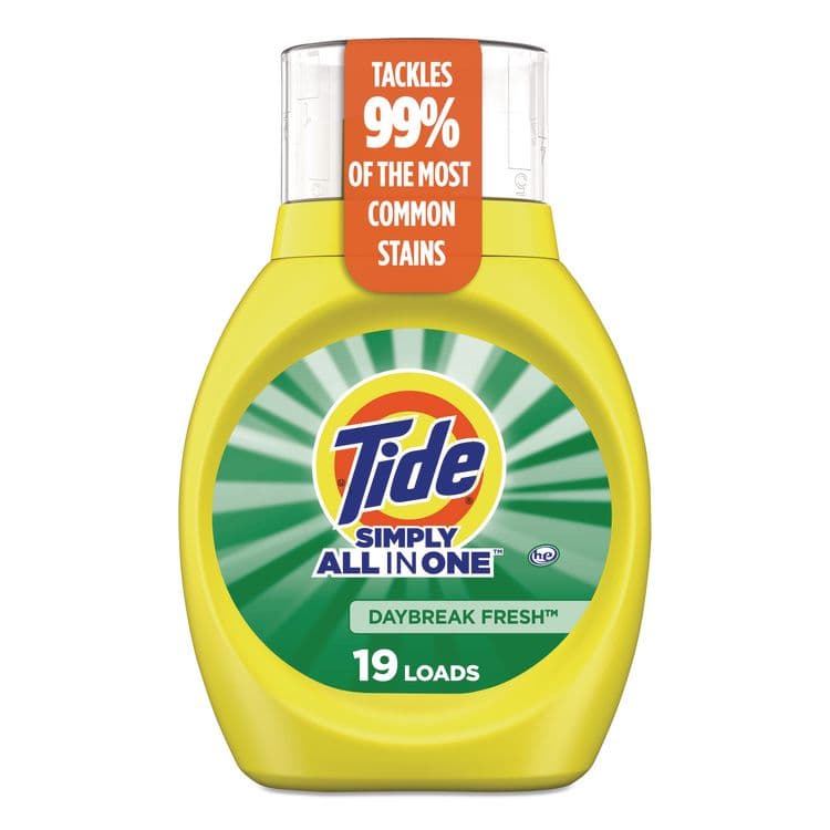 PROCTER & GAMBLE Simply All-In-One Liquid Laundry Detergent, Daybreak Fresh, 25 oz Bottle, 6/Carton (PGC90391) thumbnail 3