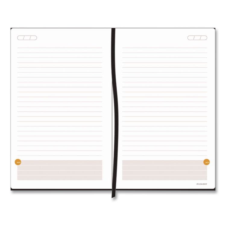 AT-A-GLANCE Plan. Write. Remember. Planning Notebook with Reference Calendar, 5.63 x 3.56, Black/Gold-Circle Cover, Undated (AAG80612305) thumbnail 3