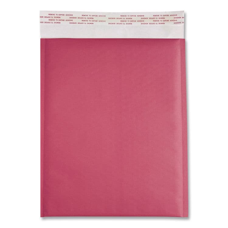 HAPPY MAIL DESIGNER SHIPPING Self-Sealing Bubble Mailer, 8.5 x 11, Pink, 12/Pack (WLB245158) thumbnail 4